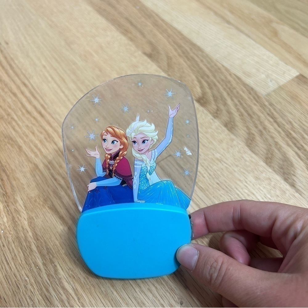 Frozen Elsa Anna Night Light Blue Kids Room Decor Disney